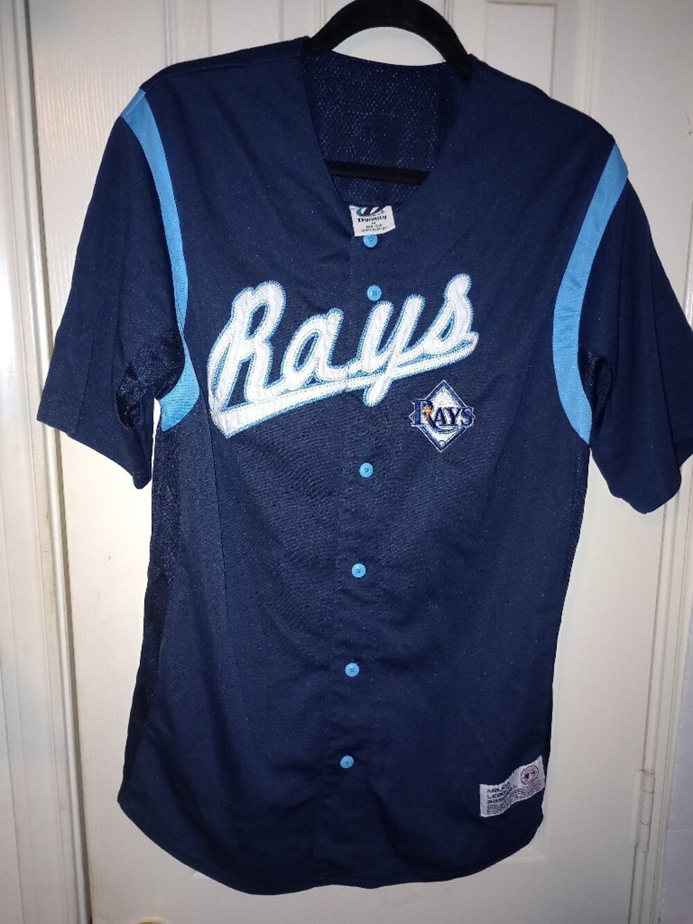 Dynasty Blue Rays Baseball Jersey size M (38-40)